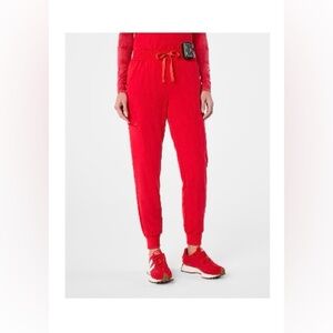 Figs Women's High Waisted Uman Relaxed Jogger Scrub Pant-Size XL/Tall-Pop Red